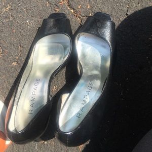 Open toe Rampage heels